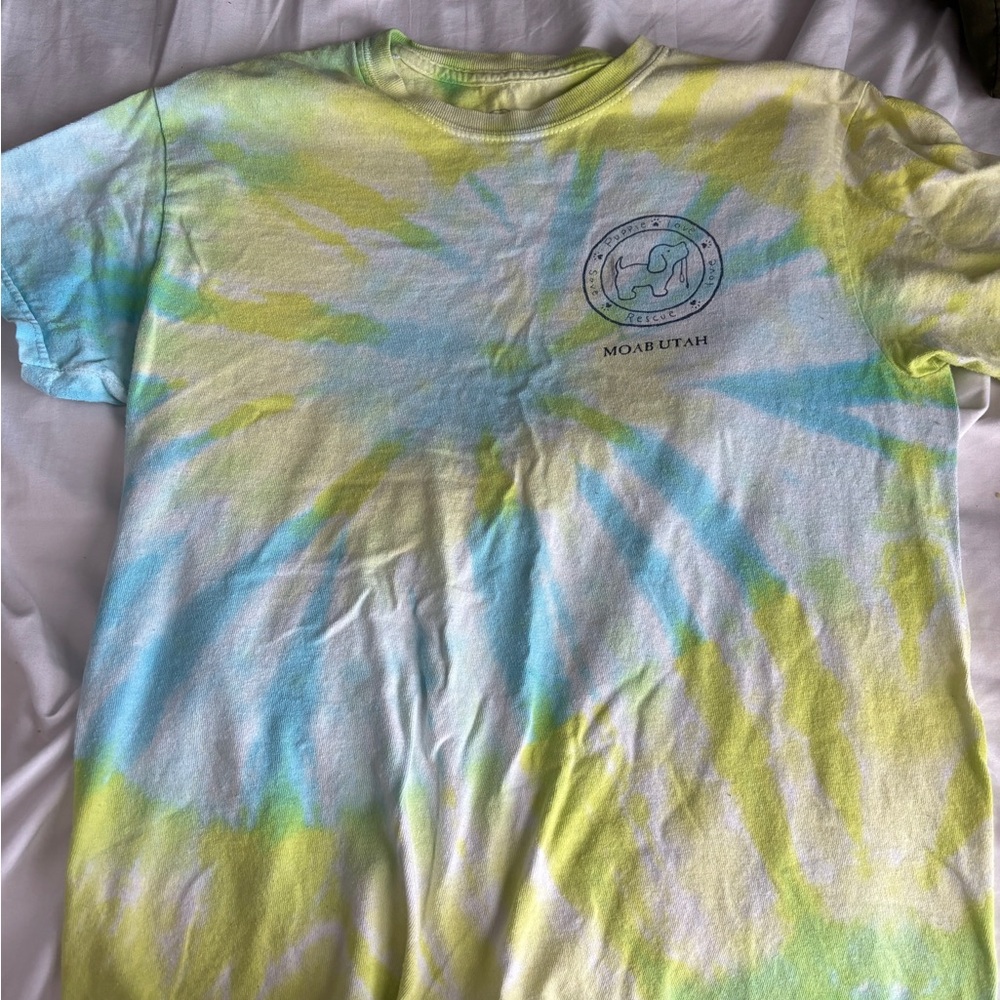 Puppies, love, tie-dye shirt, Moab Utah
